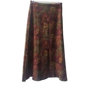 KSTUDIO skirt Women’s Floral Print Skirt Size Tag 12 (Fits Like Medium 7/8)